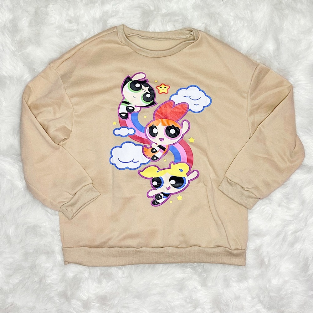 romwe x the powerpuff girls sweatshirt